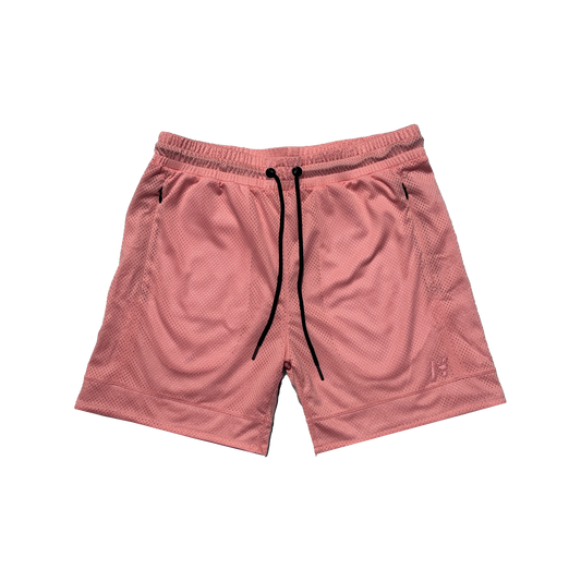 Paneled Mesh Shorts V3 - Coral